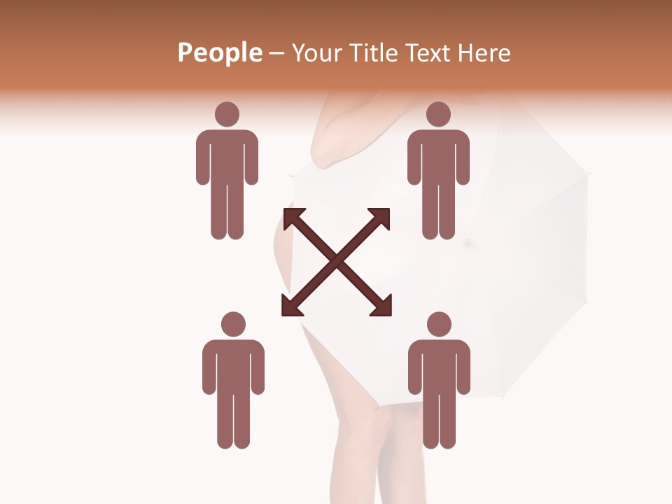 Clothing Model Leg PowerPoint Template