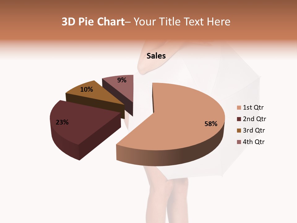 Clothing Model Leg PowerPoint Template
