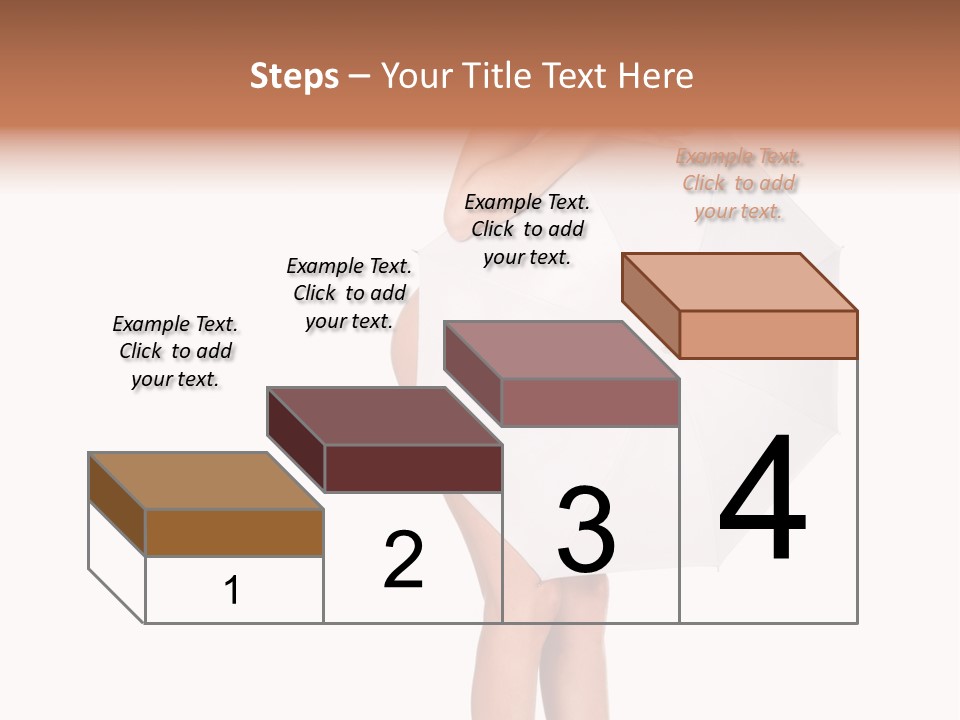 Clothing Model Leg PowerPoint Template