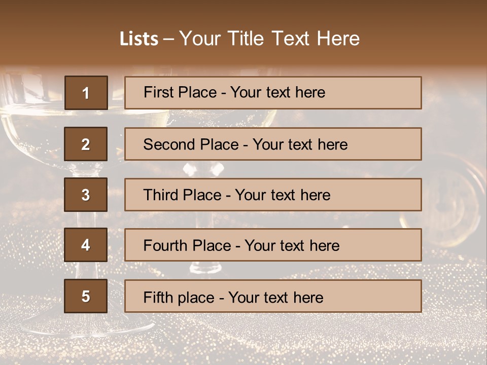 Number Drink Tradition PowerPoint Template