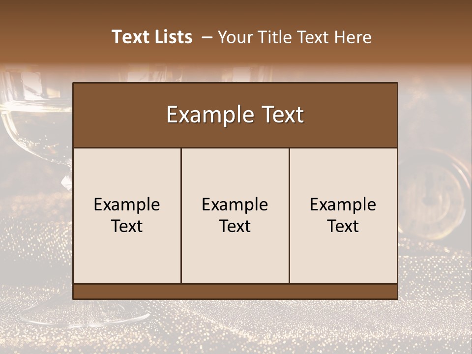 Number Drink Tradition PowerPoint Template