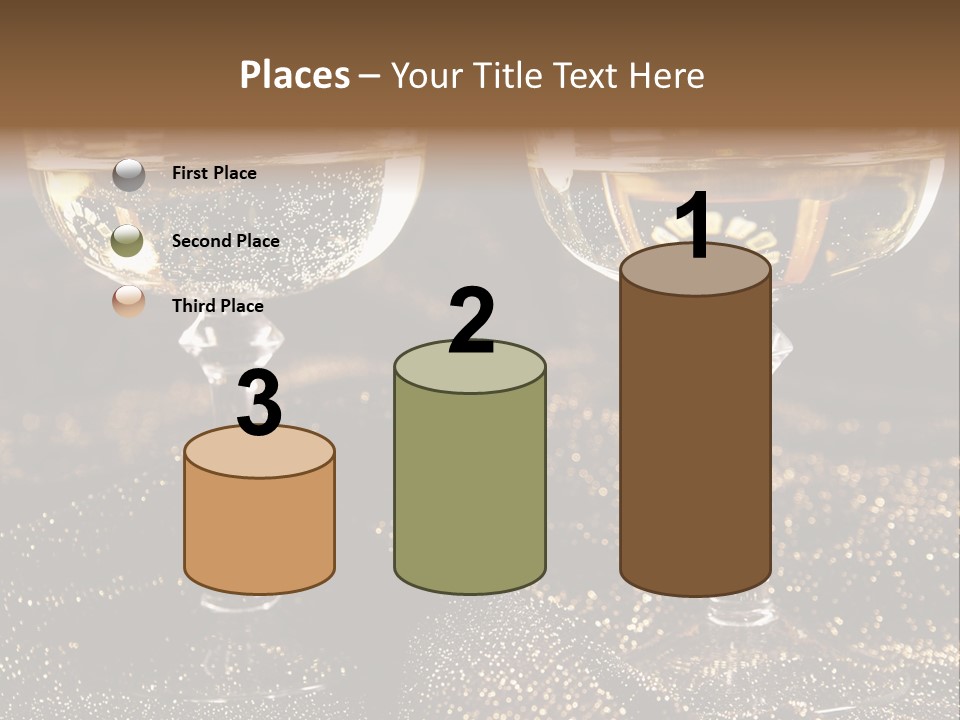 Wine Glass Champaign PowerPoint Template