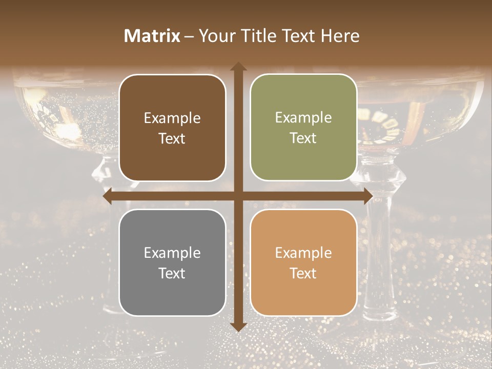 Wine Glass Champaign PowerPoint Template