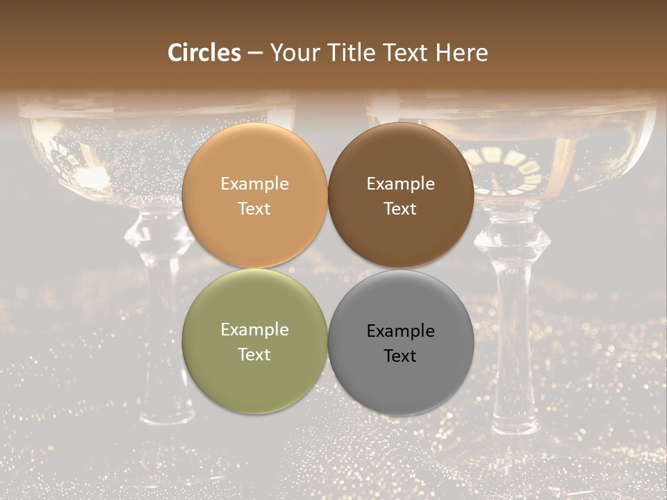Wine Glass Champaign PowerPoint Template