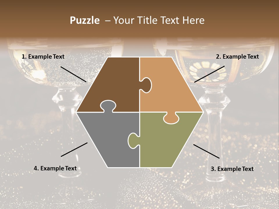 Wine Glass Champaign PowerPoint Template