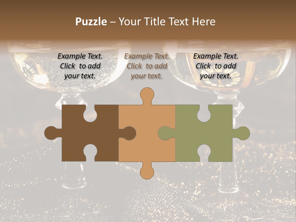 Wine Glass Champaign PowerPoint Template