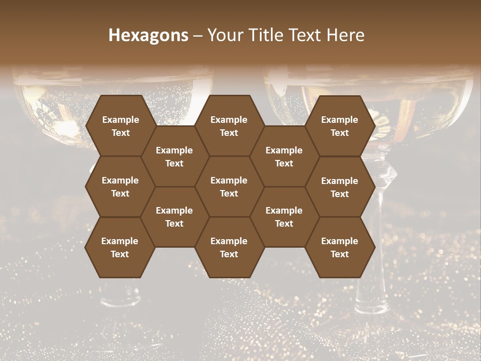 Wine Glass Champaign PowerPoint Template