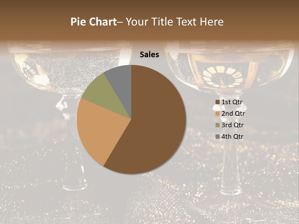 Wine Glass Champaign PowerPoint Template