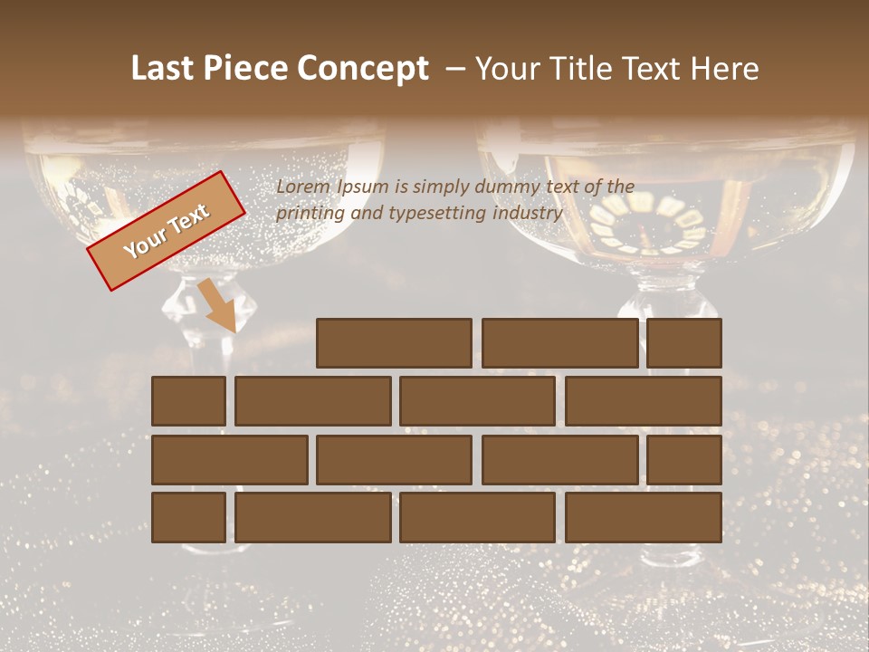 Wine Glass Champaign PowerPoint Template