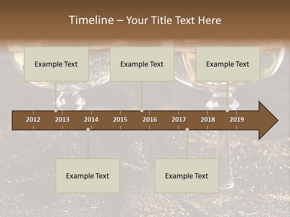 Wine Glass Champaign PowerPoint Template