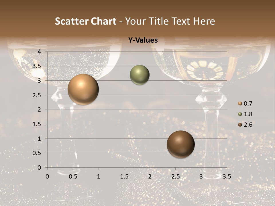 Wine Glass Champaign PowerPoint Template