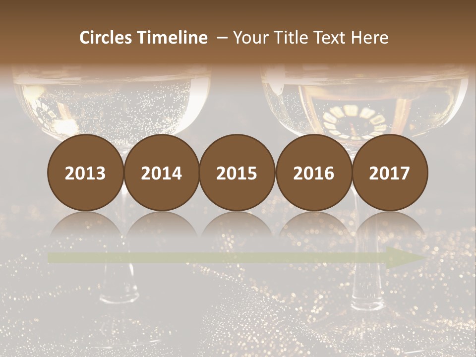 Wine Glass Champaign PowerPoint Template