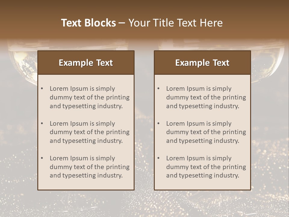 Wine Glass Champaign PowerPoint Template