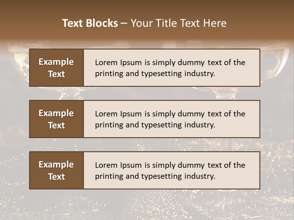 Wine Glass Champaign PowerPoint Template