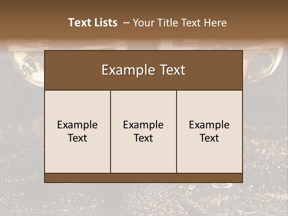 Wine Glass Champaign PowerPoint Template