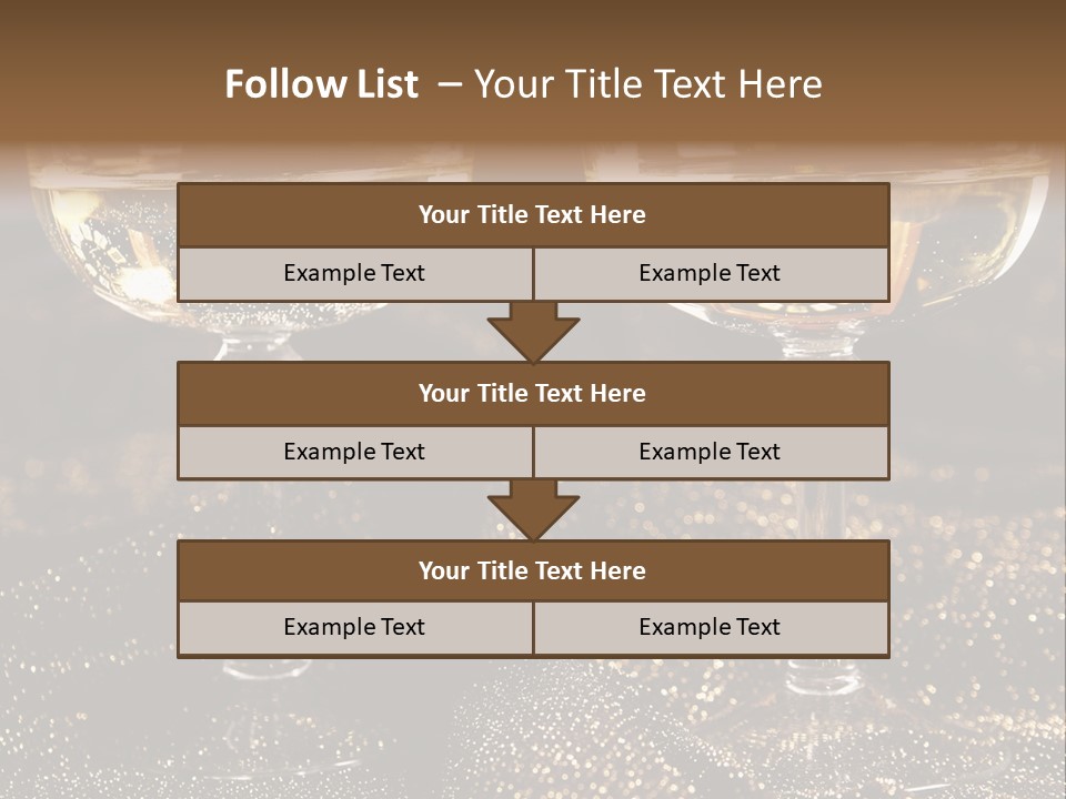 Wine Glass Champaign PowerPoint Template
