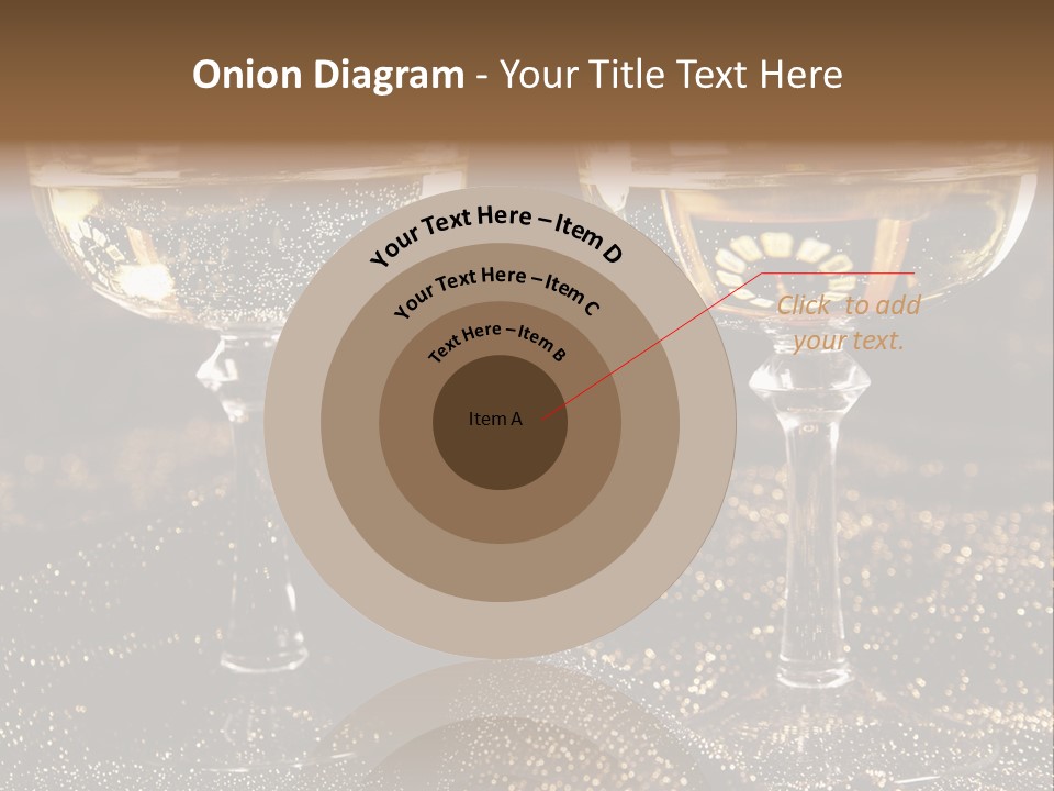 Wine Glass Champaign PowerPoint Template