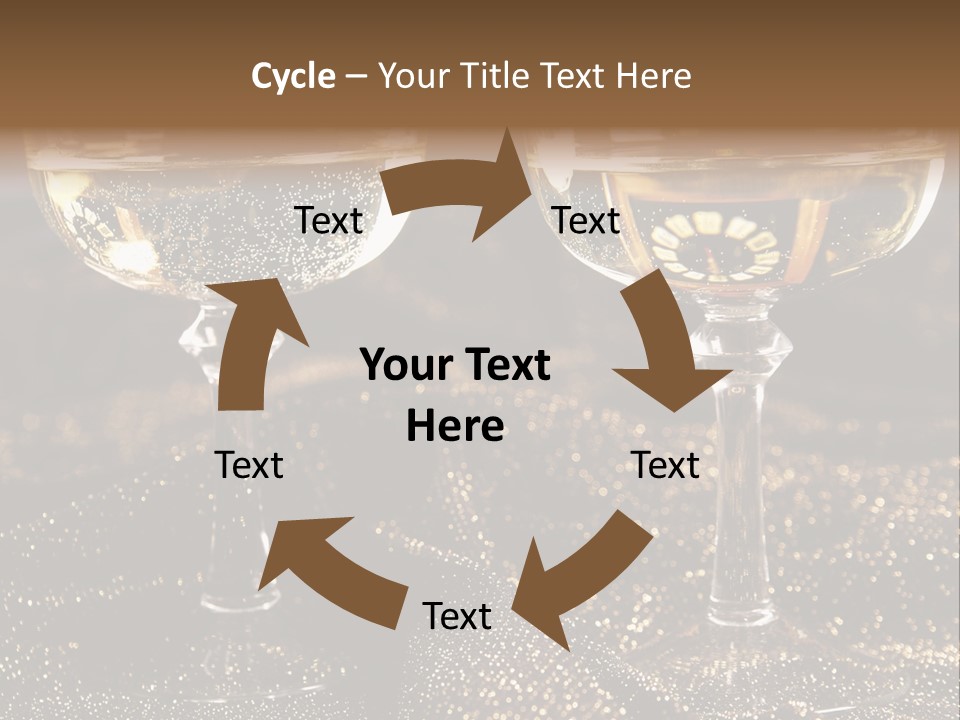 Wine Glass Champaign PowerPoint Template