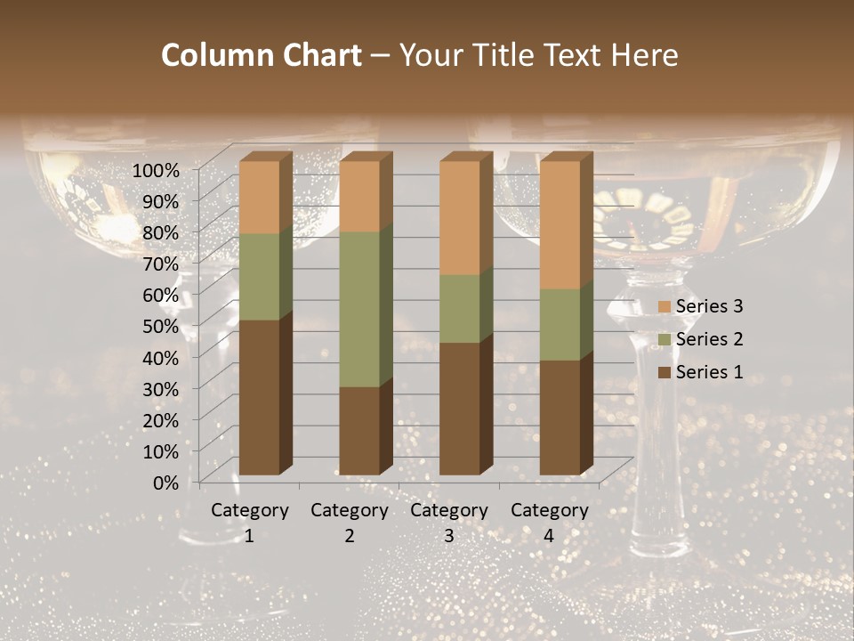 Wine Glass Champaign PowerPoint Template