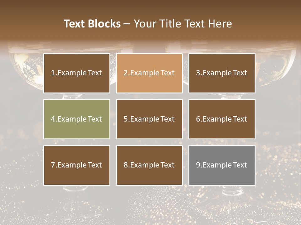 Wine Glass Champaign PowerPoint Template