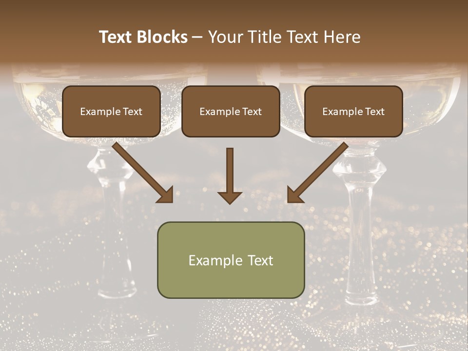 Wine Glass Champaign PowerPoint Template