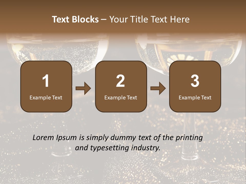 Wine Glass Champaign PowerPoint Template