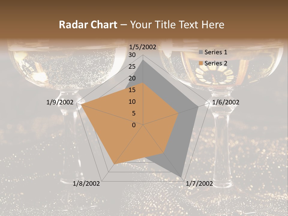Wine Glass Champaign PowerPoint Template