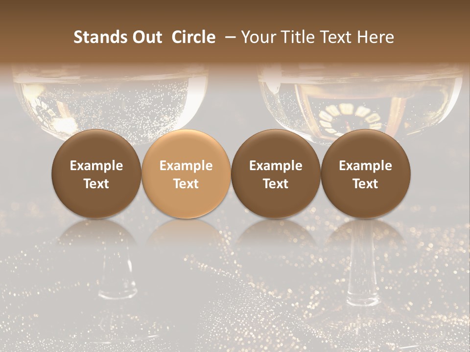 Wine Glass Champaign PowerPoint Template