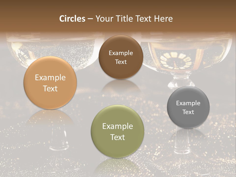 Wine Glass Champaign PowerPoint Template