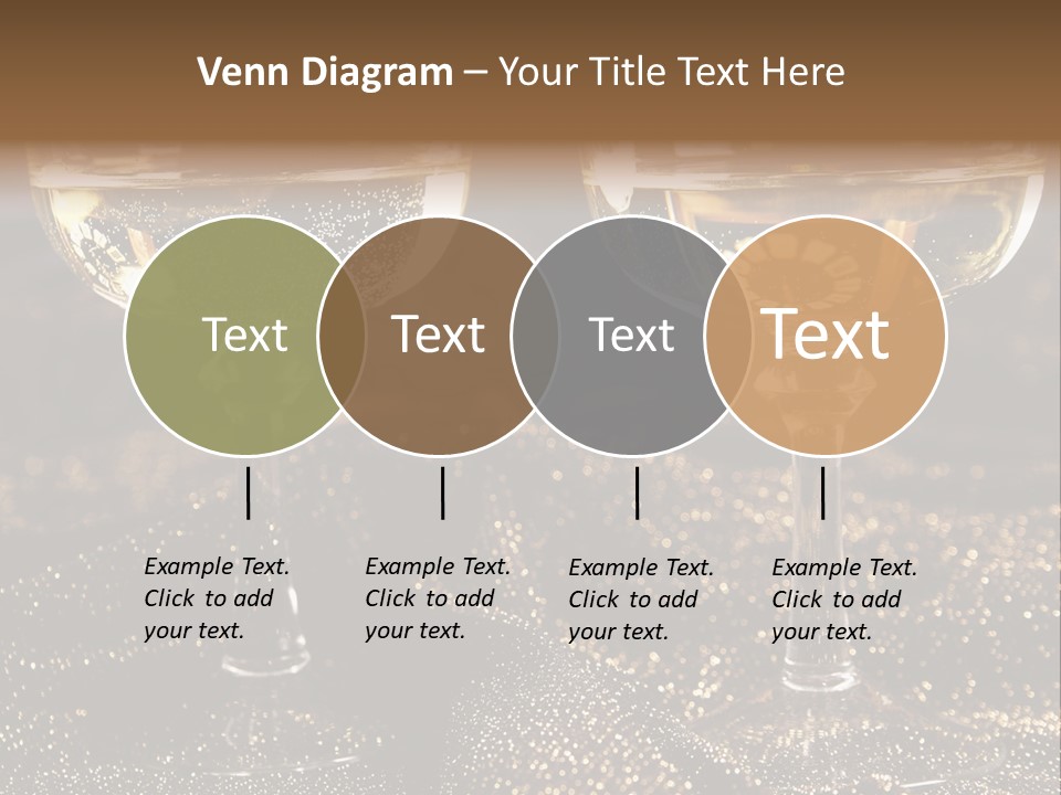 Wine Glass Champaign PowerPoint Template