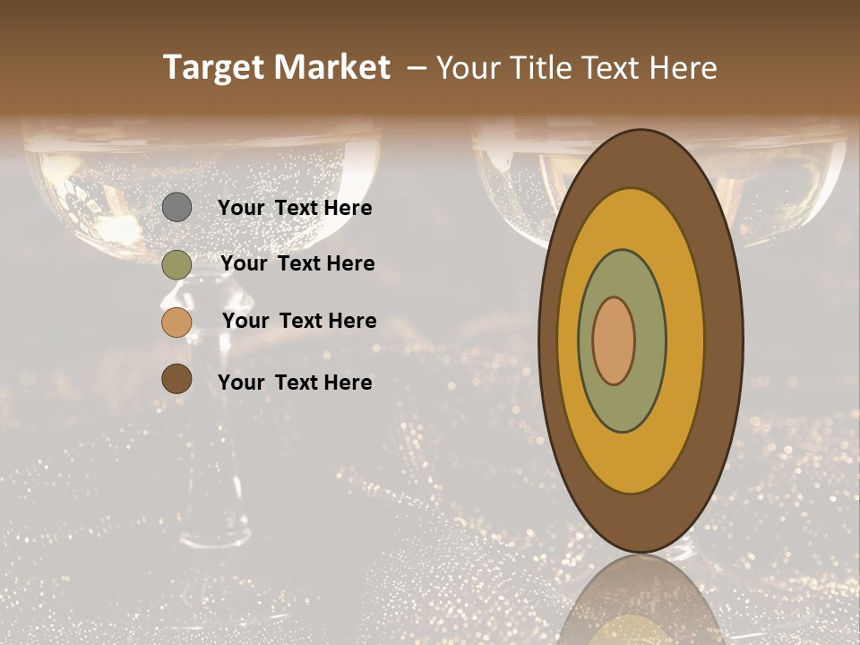 Wine Glass Champaign PowerPoint Template