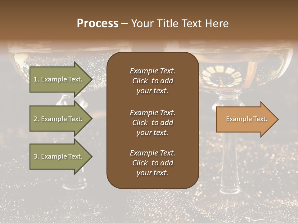 Wine Glass Champaign PowerPoint Template