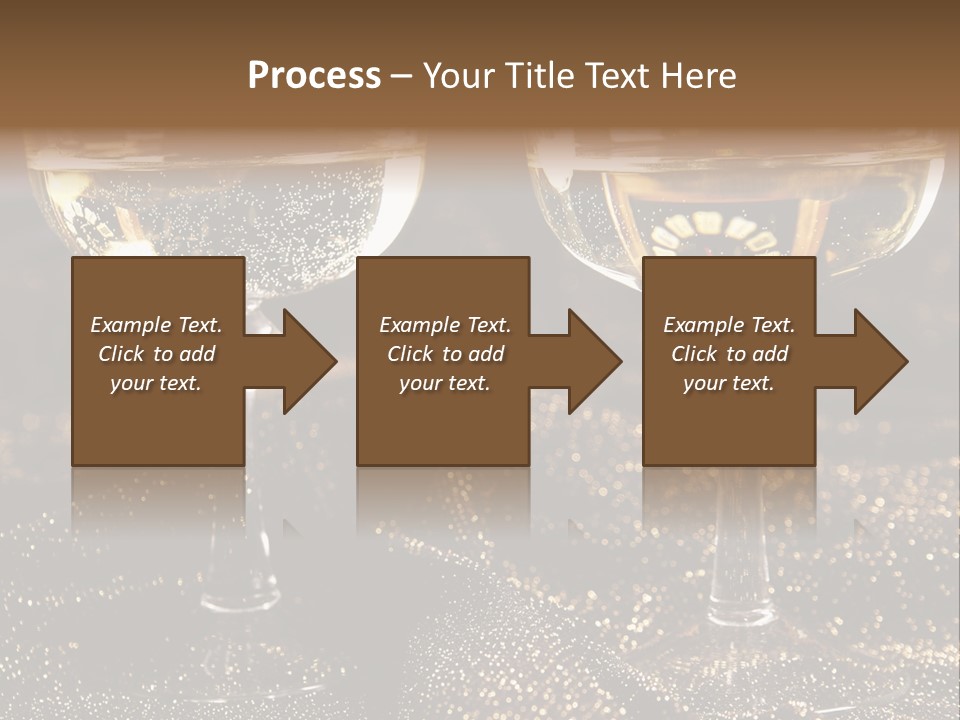 Wine Glass Champaign PowerPoint Template