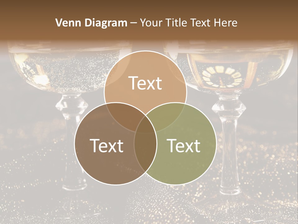 Wine Glass Champaign PowerPoint Template