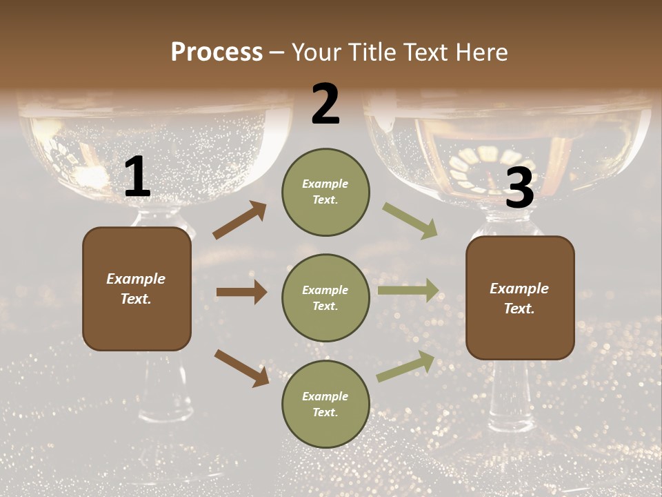 Wine Glass Champaign PowerPoint Template