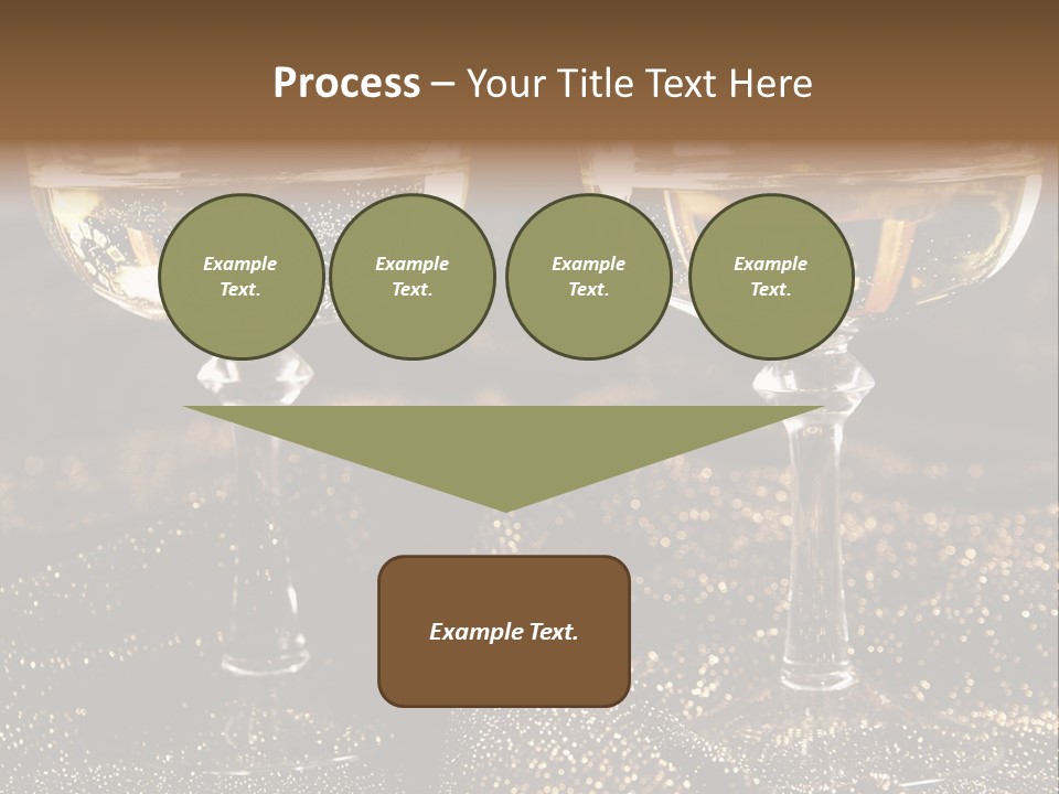 Wine Glass Champaign PowerPoint Template
