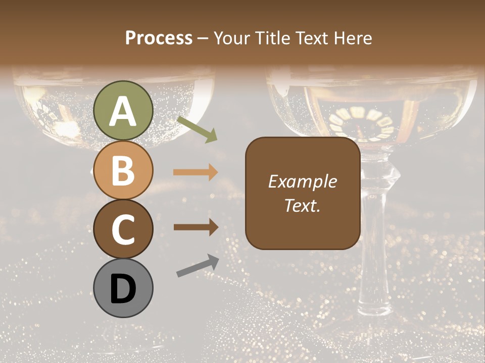 Wine Glass Champaign PowerPoint Template