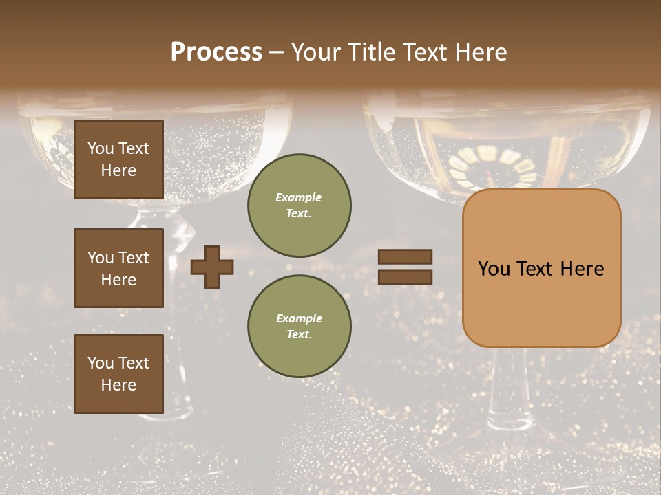 Wine Glass Champaign PowerPoint Template