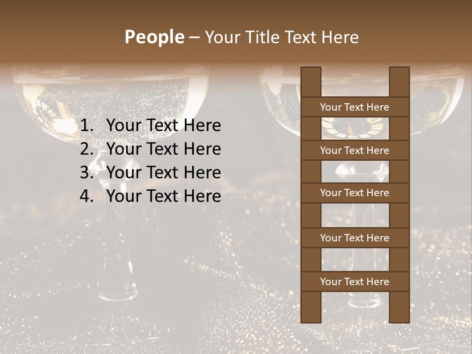 Wine Glass Champaign PowerPoint Template