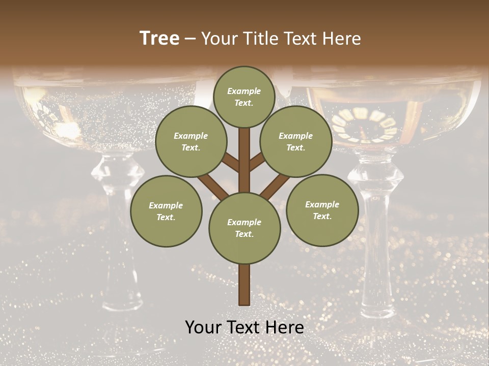Wine Glass Champaign PowerPoint Template