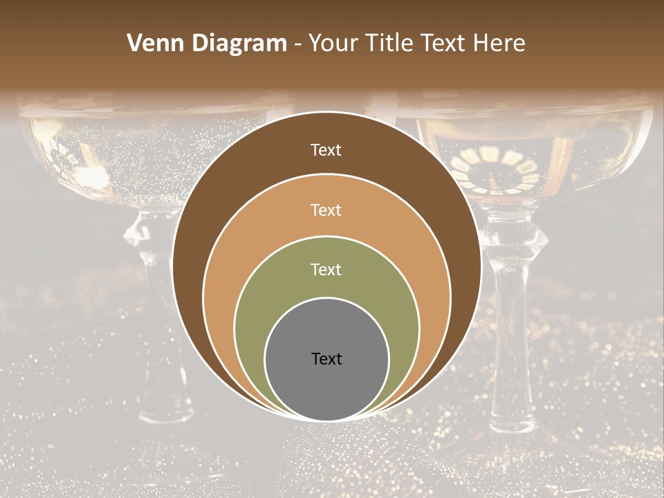 Wine Glass Champaign PowerPoint Template