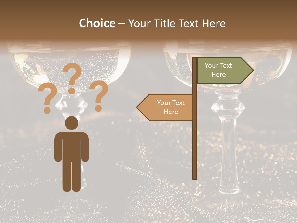 Wine Glass Champaign PowerPoint Template