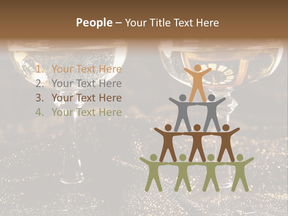 Wine Glass Champaign PowerPoint Template