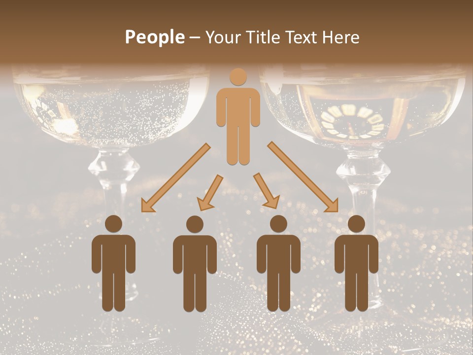 Wine Glass Champaign PowerPoint Template