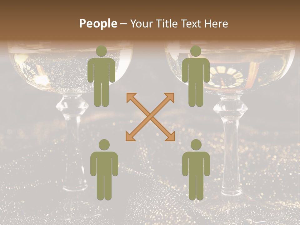 Wine Glass Champaign PowerPoint Template