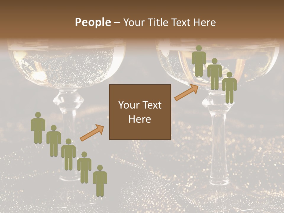Wine Glass Champaign PowerPoint Template