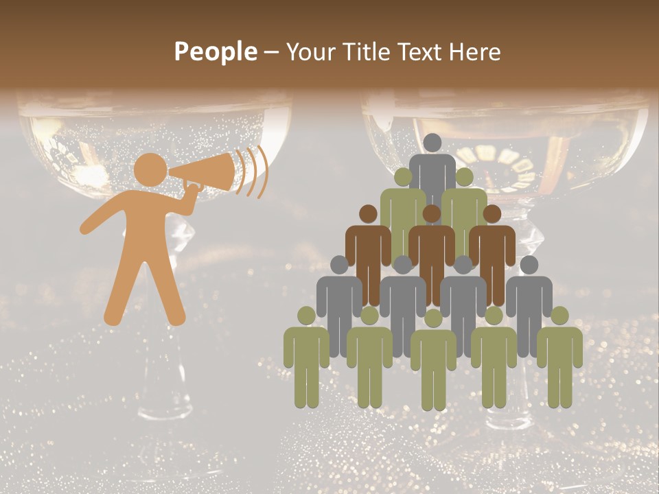 Wine Glass Champaign PowerPoint Template