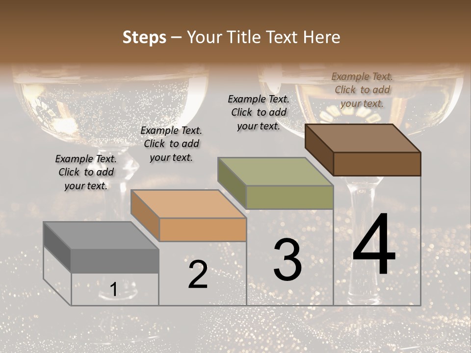 Wine Glass Champaign PowerPoint Template