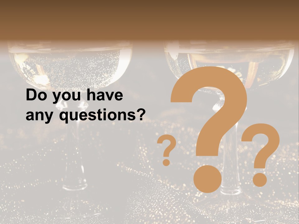 Wine Glass Champaign PowerPoint Template