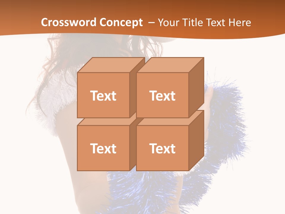 Gesture Woman Cute PowerPoint Template